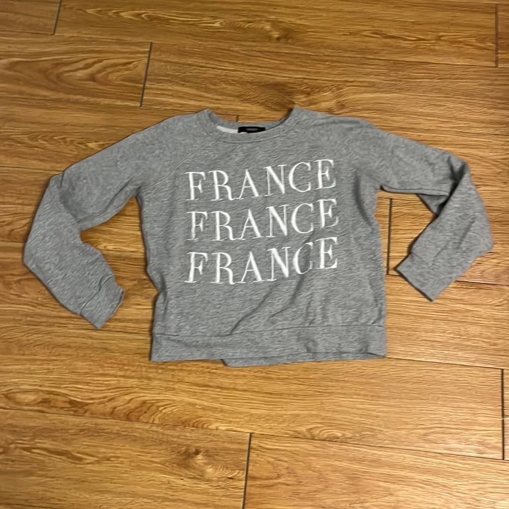 Grey French Forever 21 Sweater size small
